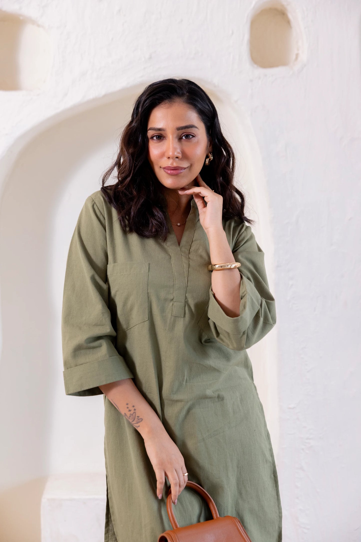 The Everyday Co-Ord in Olive Dust