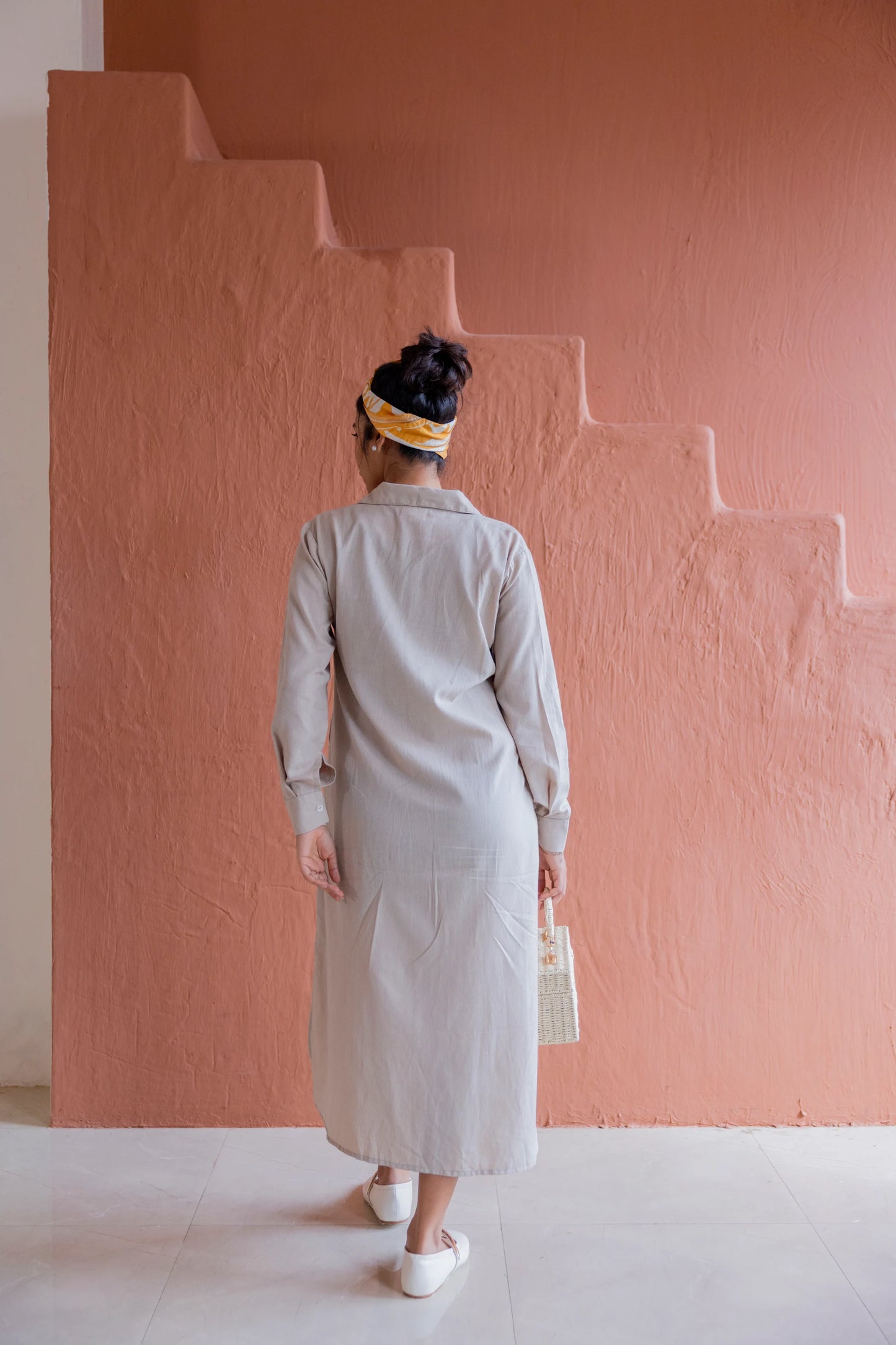 Dune Beige Shirt Dress