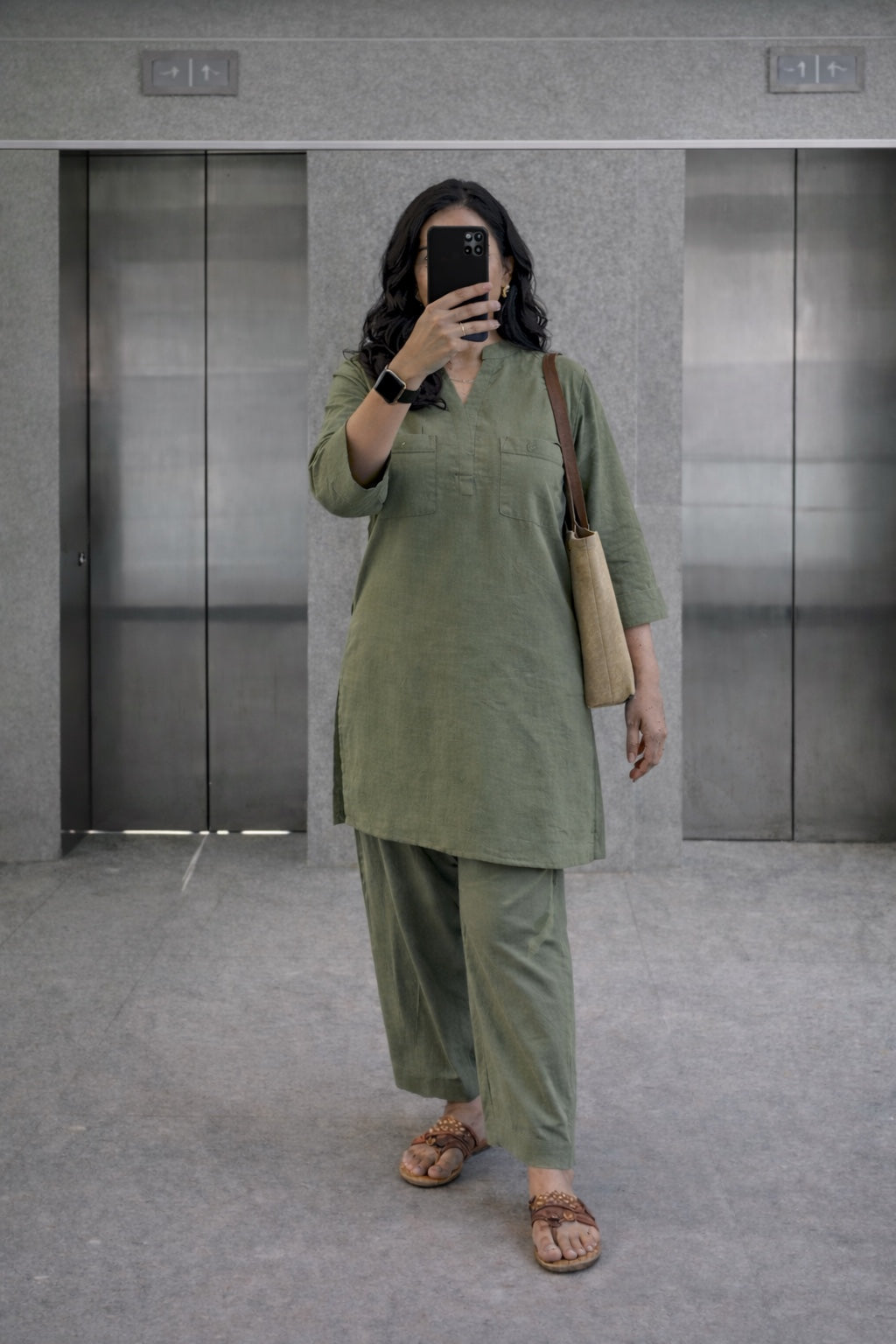 The Everyday Co-Ord in Olive Dust