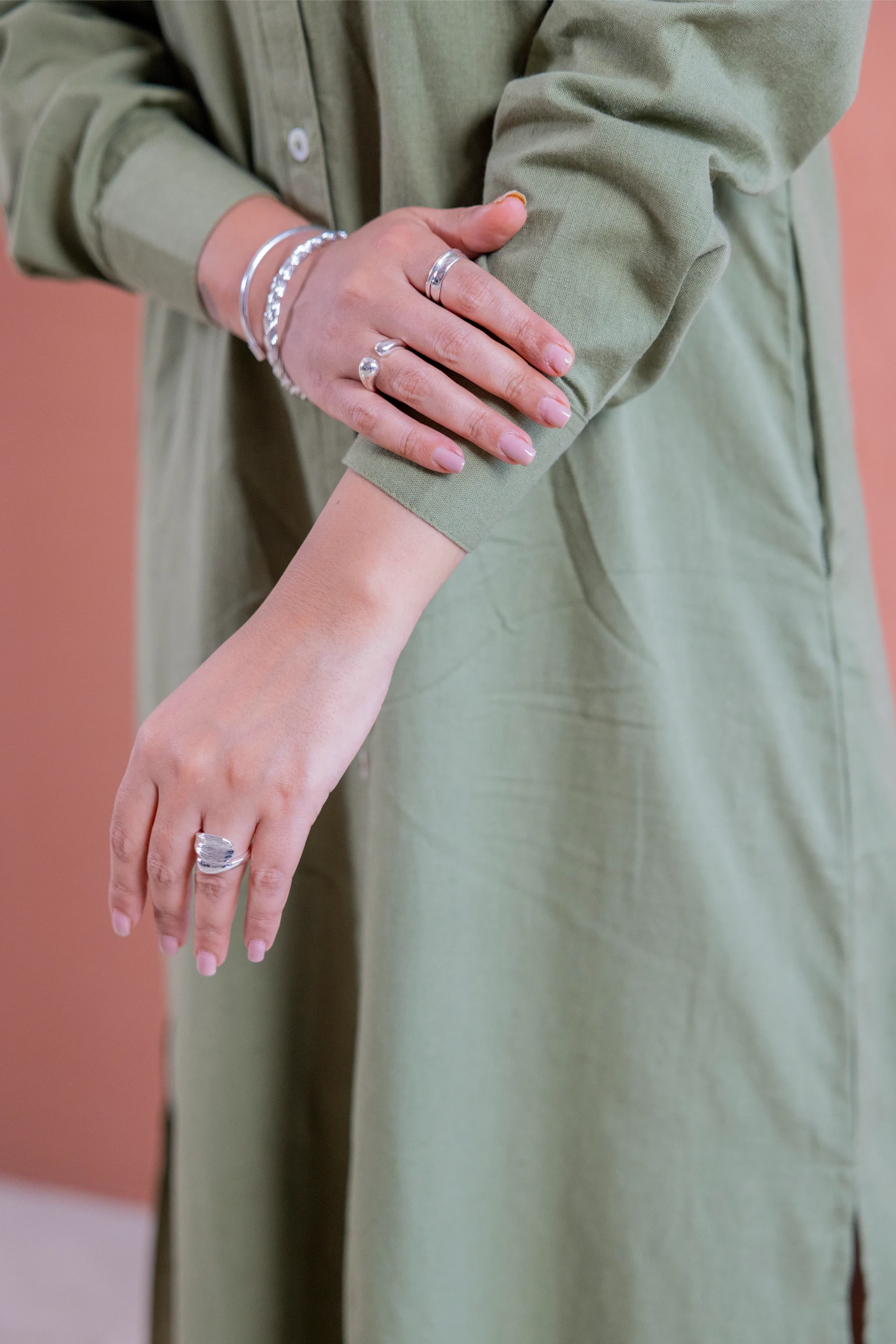 Olive Dust Shirt Dress
