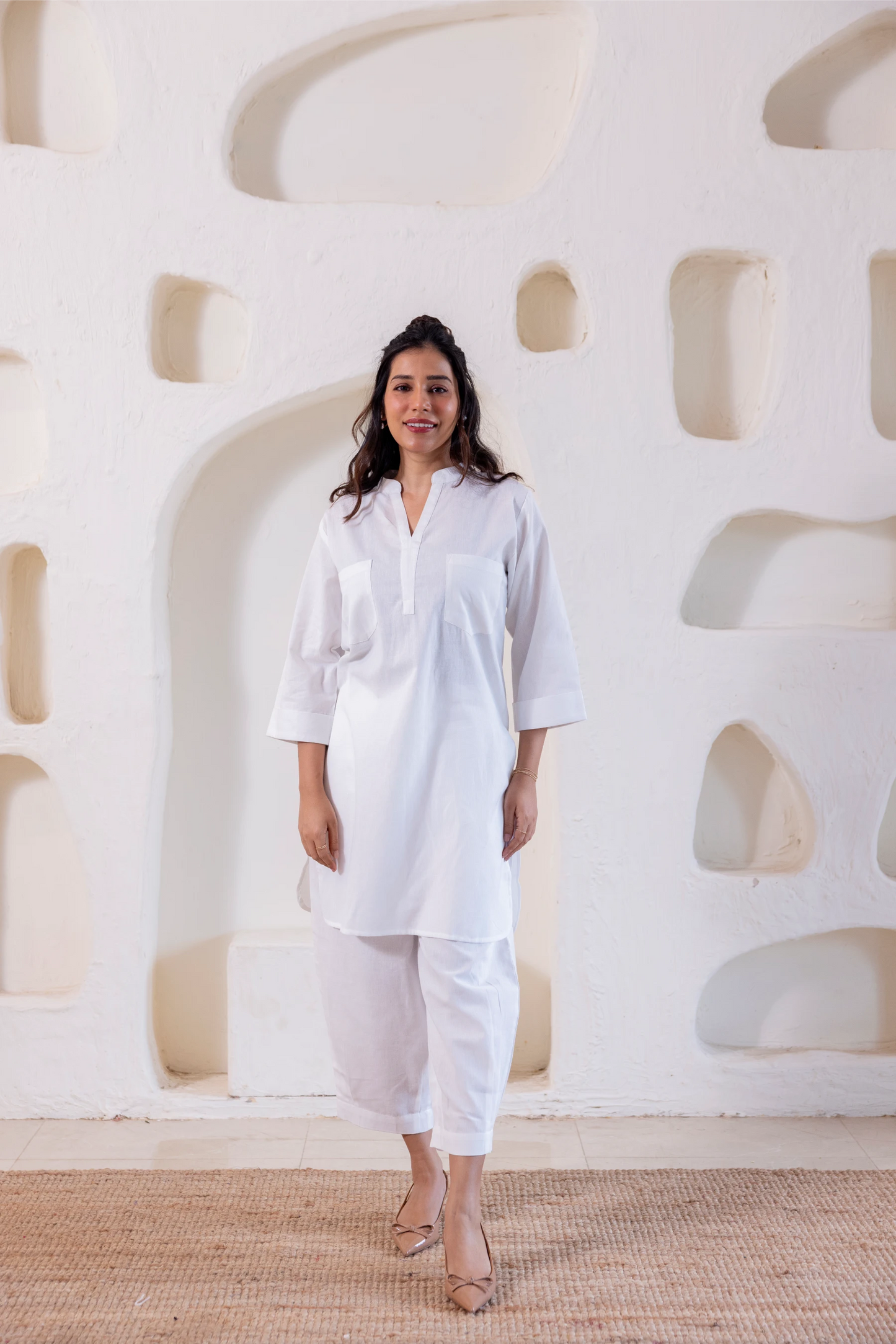 The Everyday Co-Ord in Cloud White