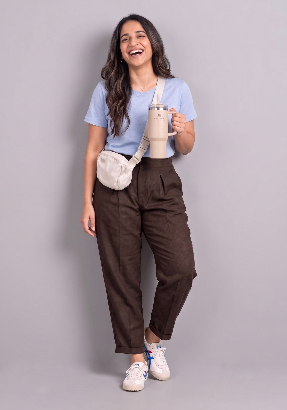 The Everyday Trouser in Mocha Brown