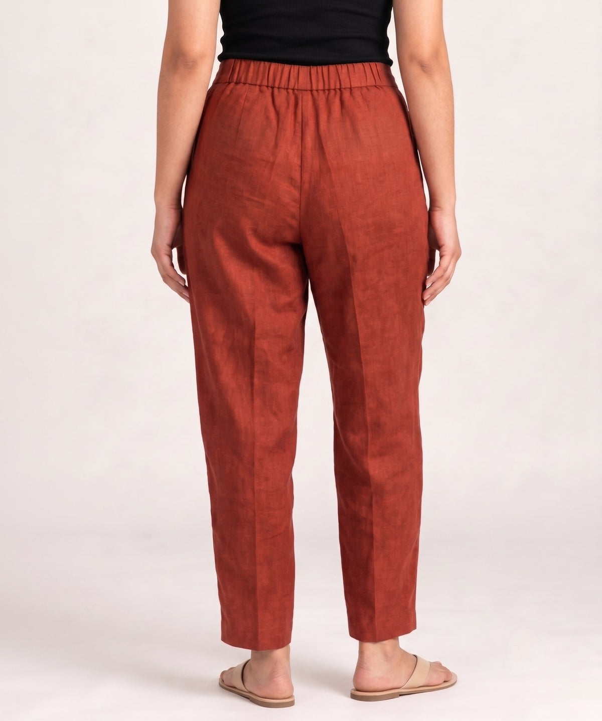 The Everyday Trouser in Terracotta Rust