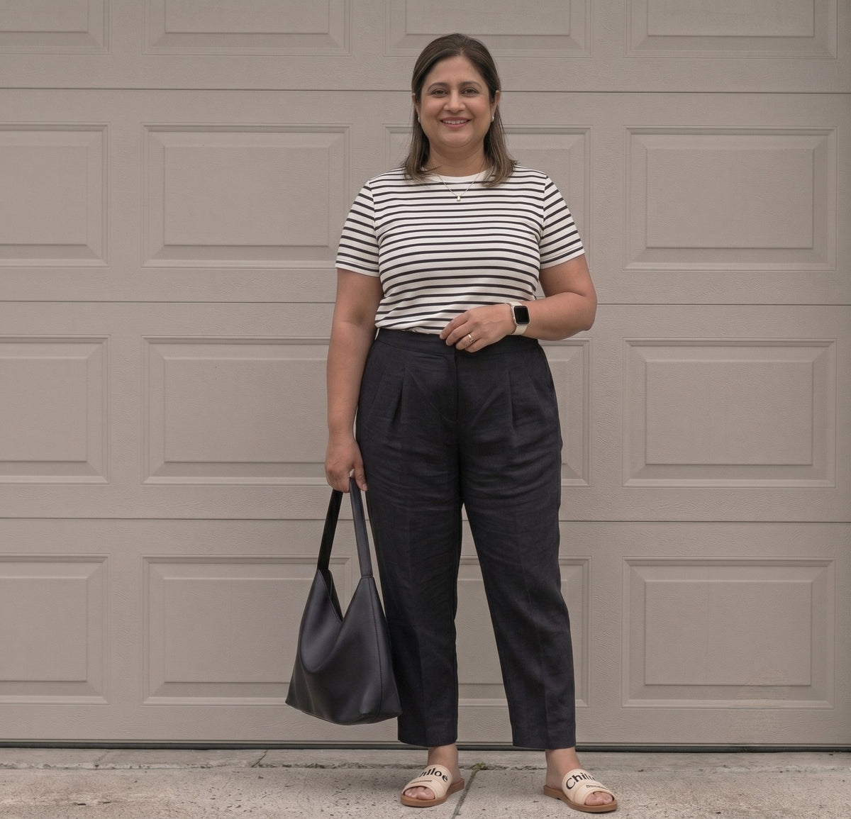 The Everyday Trouser in Midnight Black