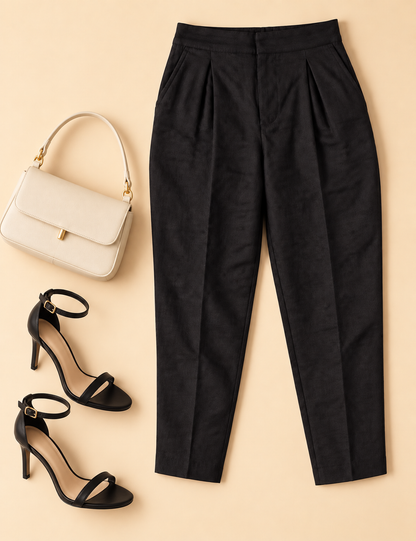 The Everyday Trouser in Midnight Black