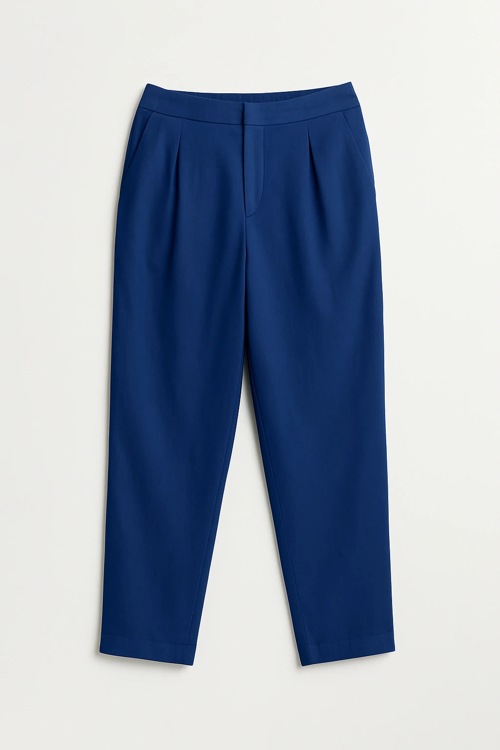 Cotton-Linen Trousers - Ink Blue