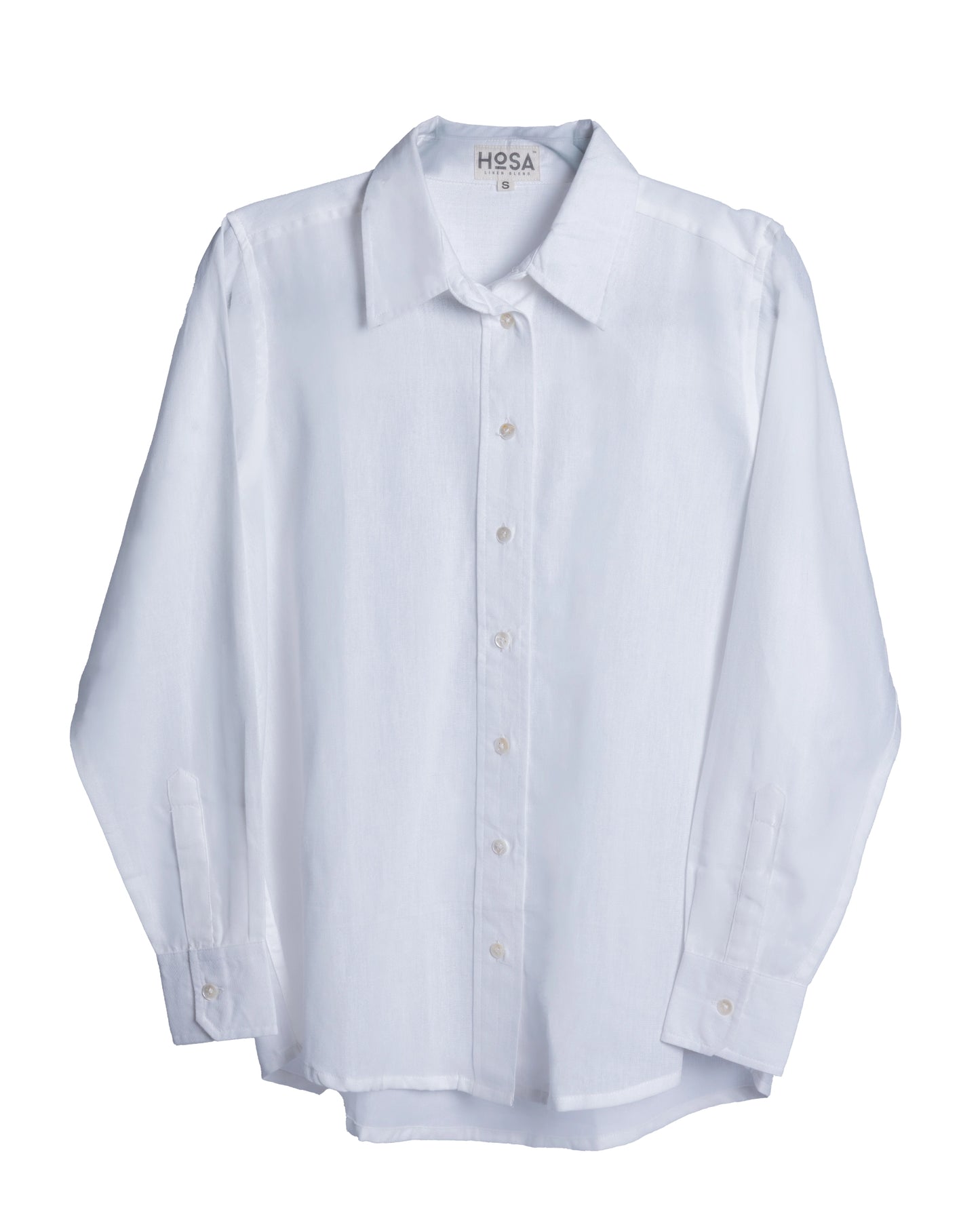 Cotton-Linen Shirt - Cloud White