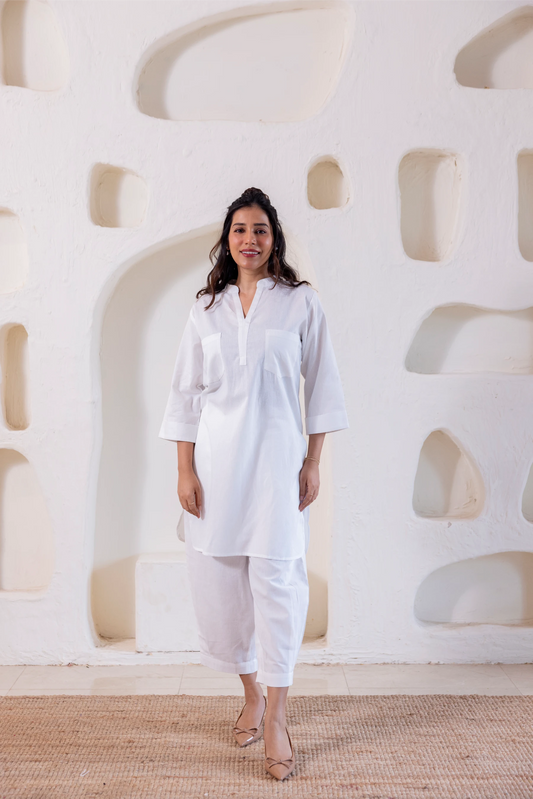 The Everyday Co-Ord in Cloud White
